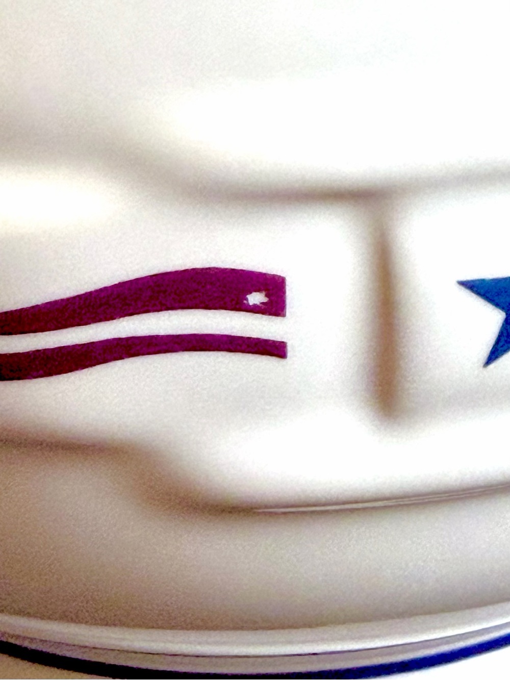 Longaberger Pottery Large “All American” 🇺🇸 Pitcher w/Blue Stars & Red Stripes - Picture 9 of 11